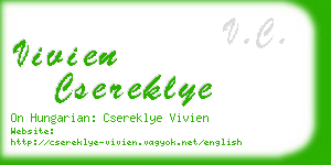 vivien csereklye business card